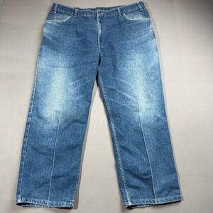 Towncraft Mens Jeans 42x29 Blue Denim Pants‎ Vintage Style Relaxed Fit